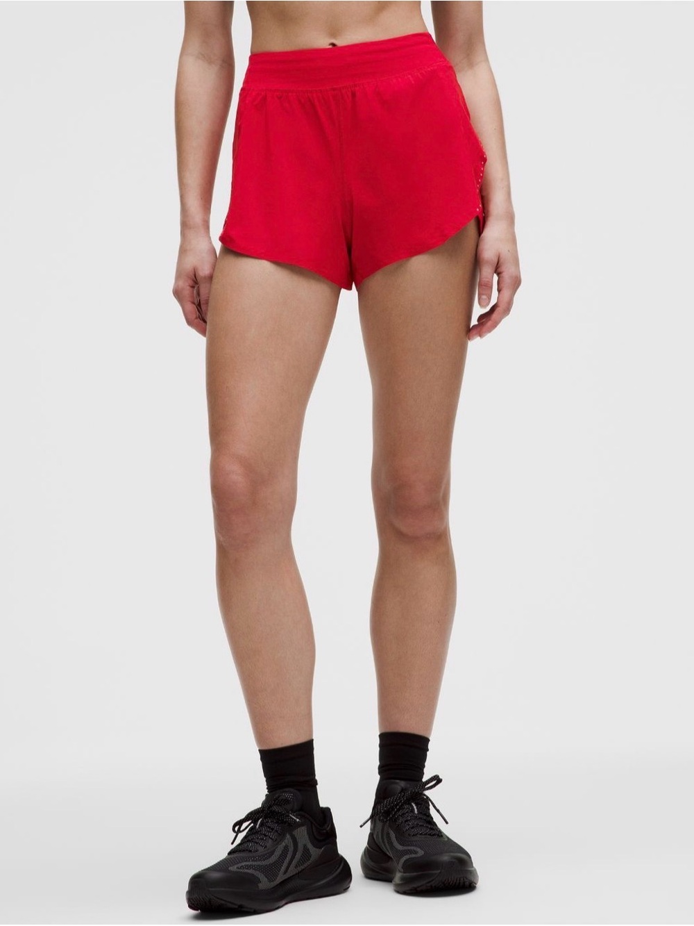 NWT Lululemon Fast and Free HighRise ClassicFit Split Short 3" Medium Oxford Red - Picture 5 of 9